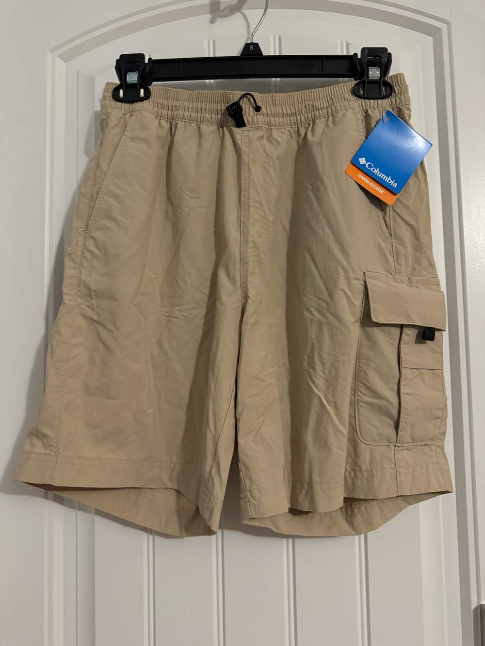 Cool Columbia men's size S khaki Palmerston Peak Sport shorts cargo new